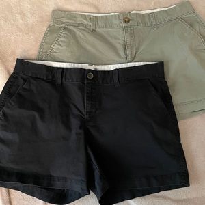 Shorts! Black and green Old Navy shorts, size 12.